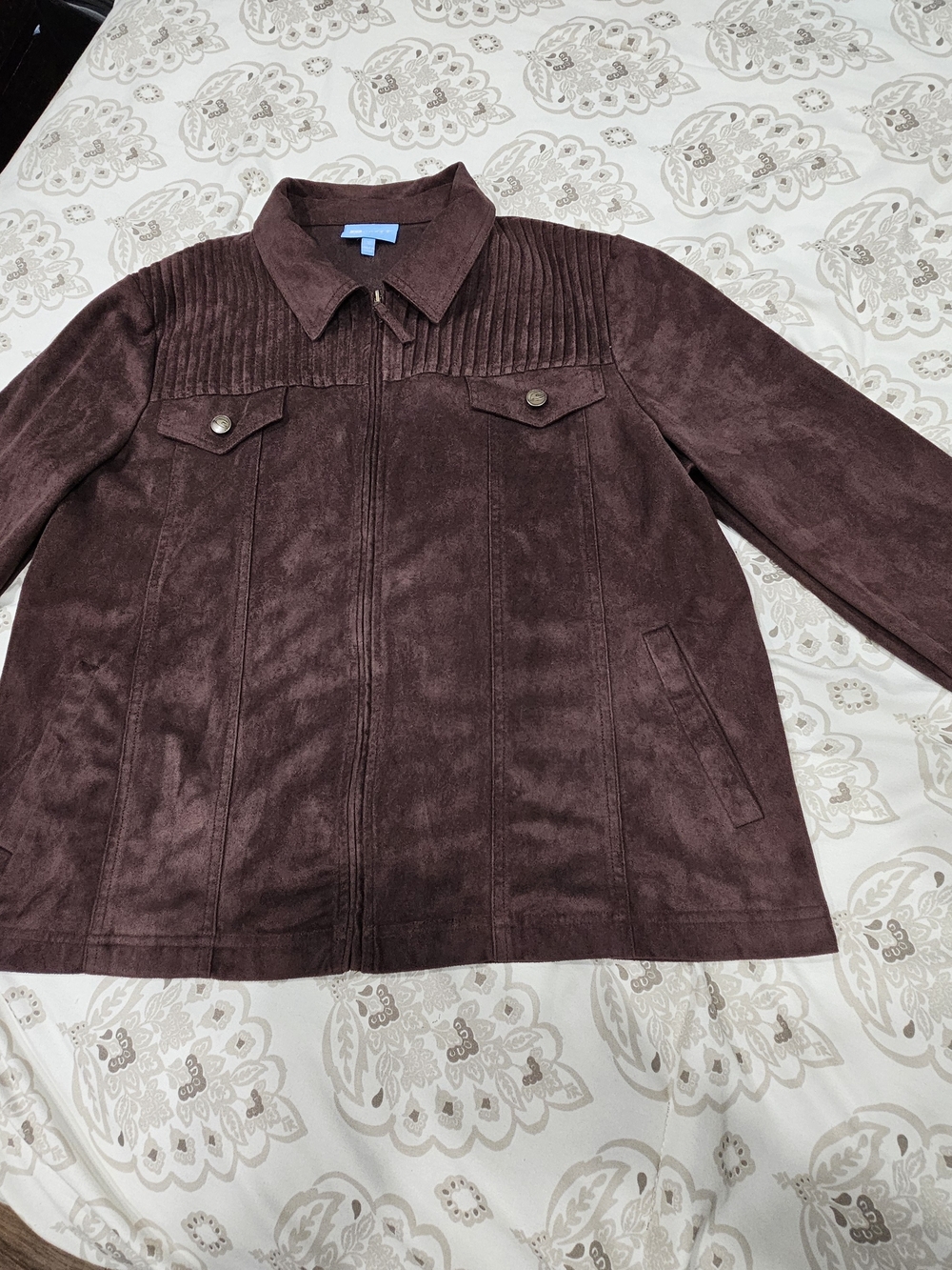 Koret Deep Plum Suede-Style Women's Shirt Jacket